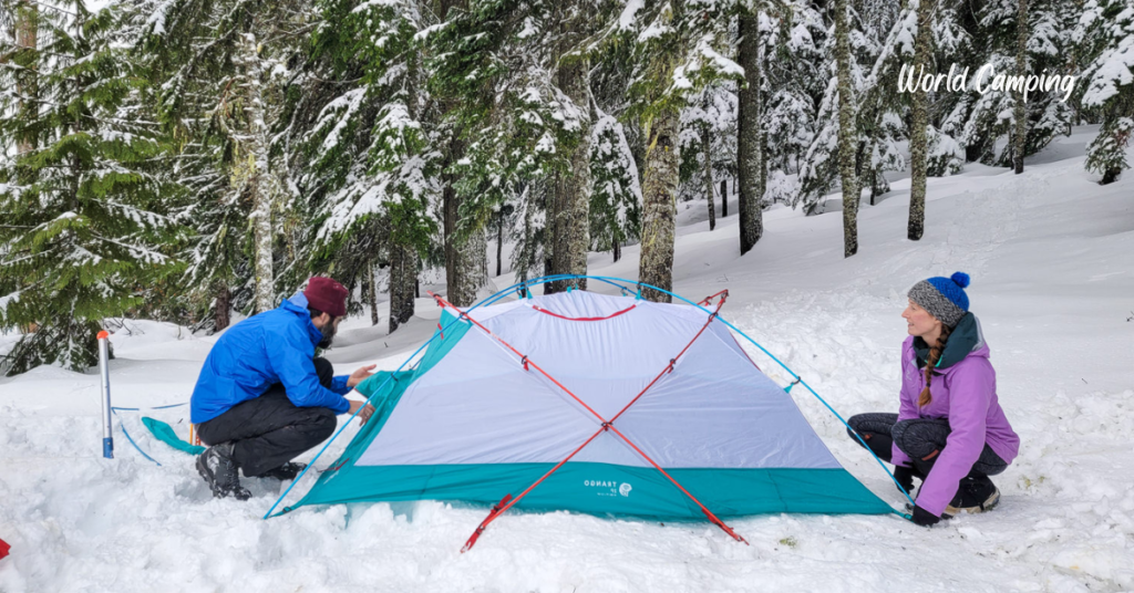 Setting Up Camp in Winters