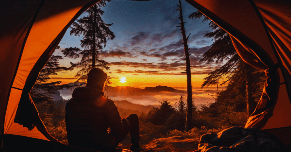 Camping in the Mountains with Scenic Views